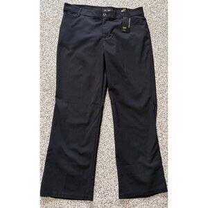 NEW Lee Flex Motion Plus Size 20W Black Trouser Pants Mid Rise Stretch Business